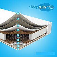 Ортопедичний матрац  Sleep&Fly Classic Plus кокос