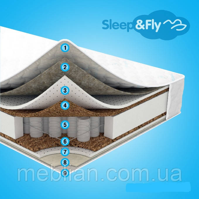 Ортопедичний матрац Sleep&Fly Extra Latex, фото 1