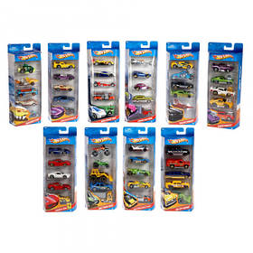 Подарунковий набір автомобілів Hot Wheels 5 шт. Оригінал. В асортименті