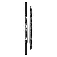 Подводка - фломастер Golden Rose Stylist Duo Liner 2 in 1 Eyeliner Pen