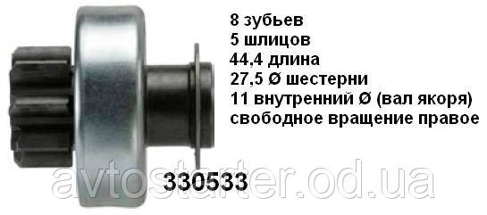 Бендікс стартера DODGE Neon 2.0, CITROEN C1, PEUGEOT 107, TOYOTA Aygo 1.0 i
