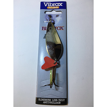 Блешня шумівка (подвійна) BF Vibrax 18g silver//gold