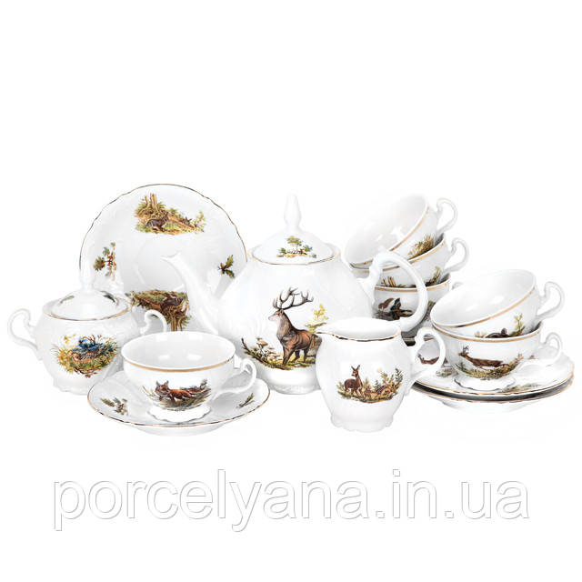 Чайний сервіз 15пр Bernadotte Thun Мисливство U001011 240 мл, фото 1