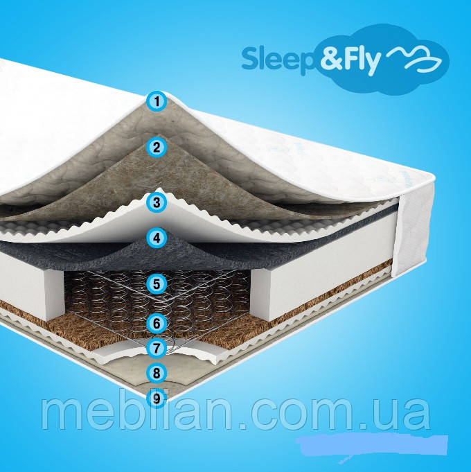 Ортопедичний матрац Sleep&Fly Classic 2в1 кокос