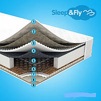 Ортопедический матрас Sleep&Fly Classic 2в1 кокос 1600х2000