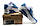 Чоловічі кросівки Nike air max 90 Huperfuse Хакі сині з білим, фото 6