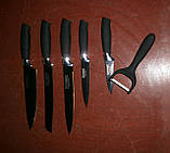 Гарний набір ножів (6 шт.) на стильній підставці з Німеччини Royalty Line, фото 3