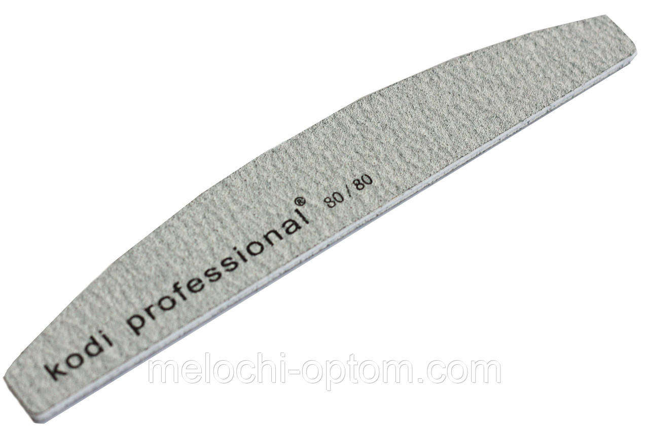 Пилка для нігтів KODI PROFESSIONAL 80/80 Half Grey півмісяць