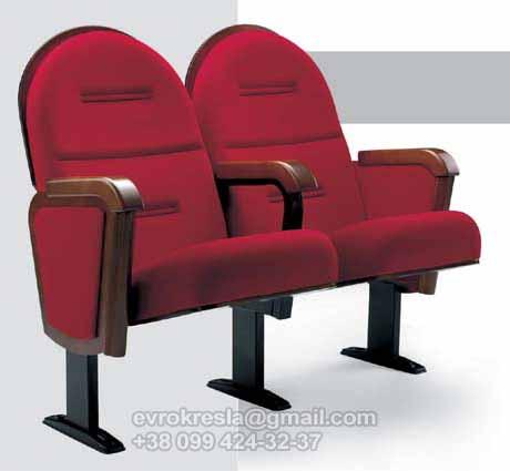 Кресло театральное красное, кресла для дома культуры - фото 3 - id-p619169907