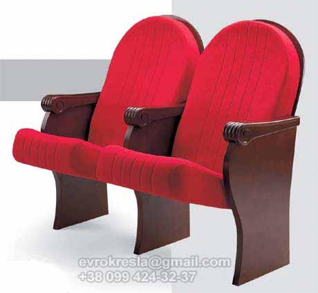 Кресло театральное красное, кресла для дома культуры - фото 4 - id-p619169907