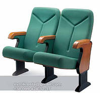 Кресло театральное зеленое, кресла для дома культуры