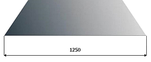 Гладкий Лист Алюмоцинк — (ALZN)  ⁇  Південна Корея  ⁇  0,45 мм  ⁇  1250 мм  ⁇ , фото 2