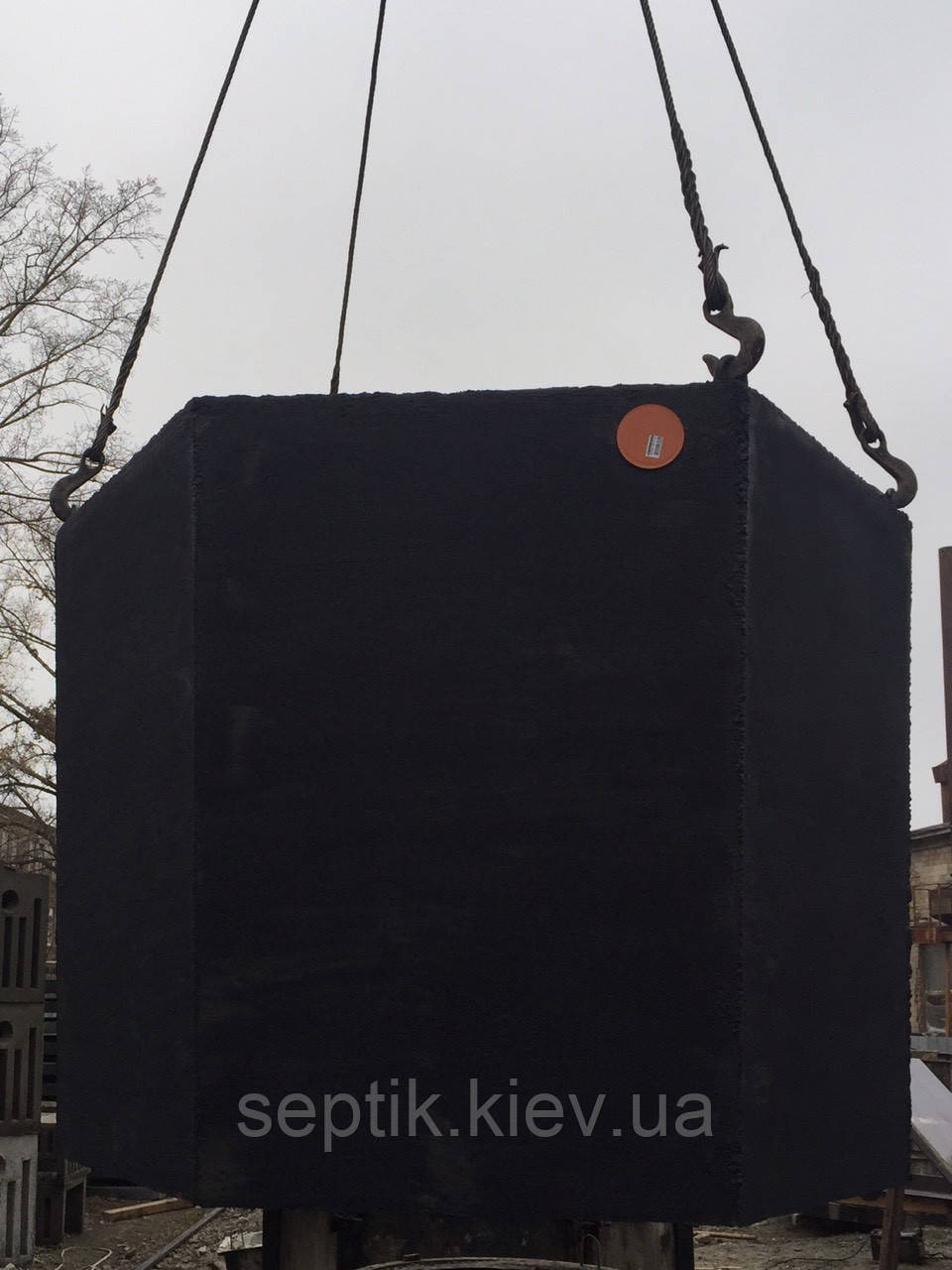 Бетонний однокамерний септик 2,6 м. куб.