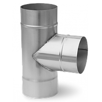 Трійник 87 градусів неірж (Ø100-300 ⁇ 0,8 мм)
