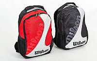 Рюкзак спортивний Wilson BACKPACK (PL, р-р 48х35х21см, червоний, чорний)