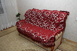 Вензель великий набір покривал з гобелена великого розміру Супер Макс бордовий