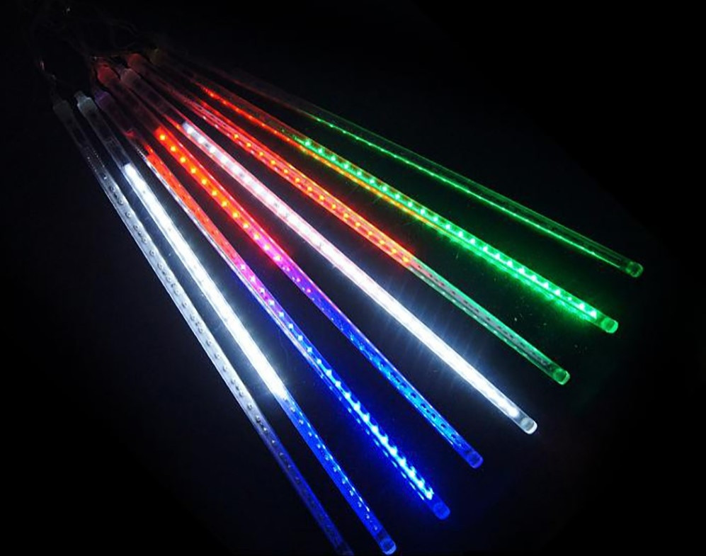Гирлянда "Тающие сосульки" 30 см LED, цвет: разноцветный 3м - фото 1 - id-p416593327