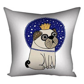 Подушка Королівський мопс подарунок