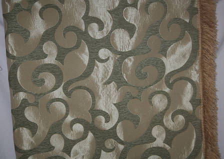 Вензель велике двоспальне покривало на великий диван зеленого кольору, фото 2