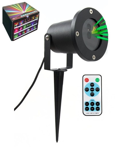 Лазерний проектор - колір зелений (міні-лазерна установка) - Laser Garden Light + пульт., фото 1