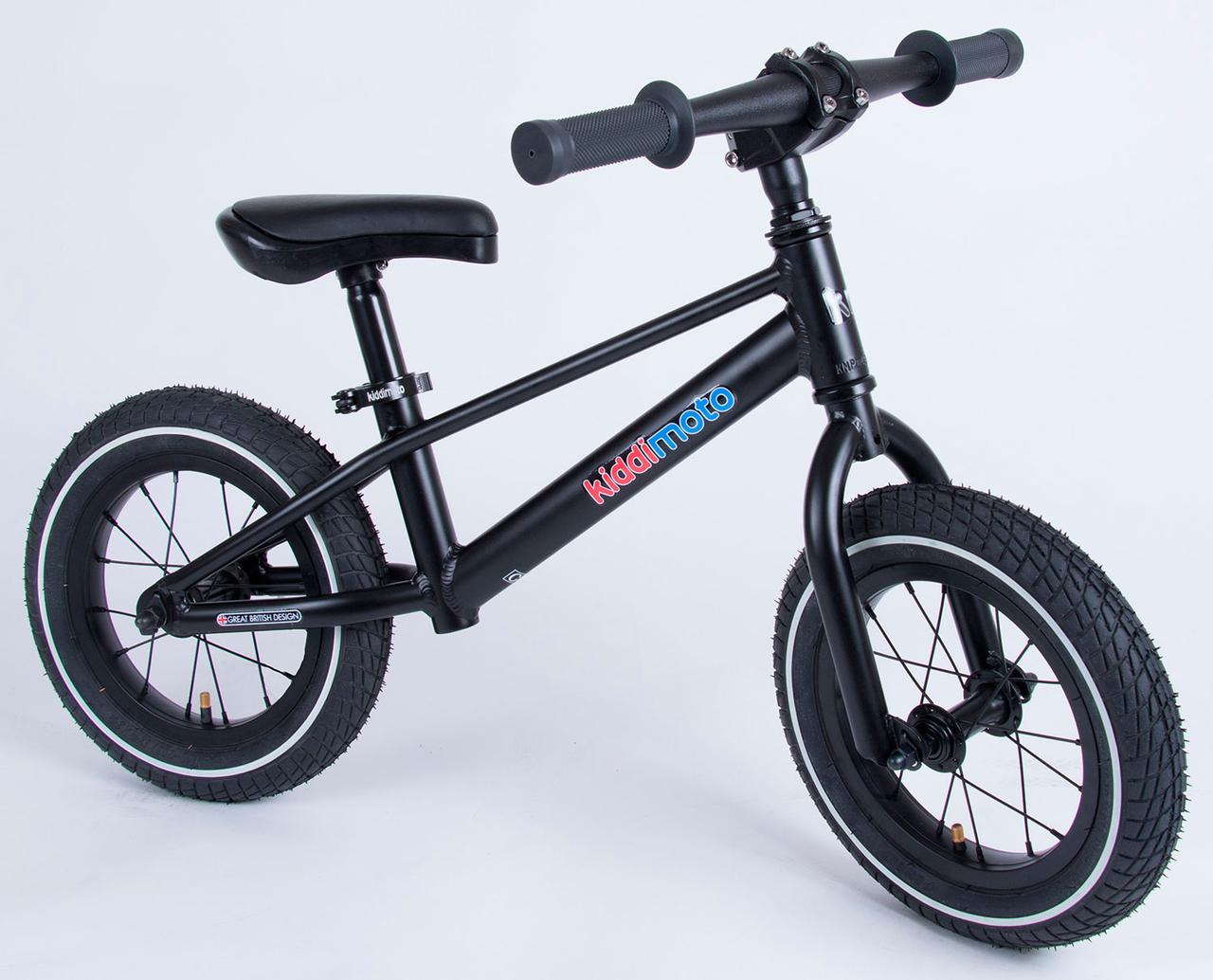 Біговел 12" Kiddimoto Mountain матовий чорний