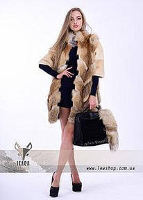 Женские полушубки из натурального меха лисы