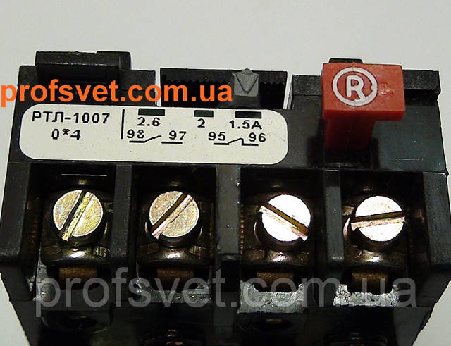 фотография тепловое реле ртл-1007 регулировка тока 1.5-2.6а Этал