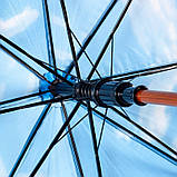 Сучасна парасолька тростина напівавтомат 105 см, фото 6