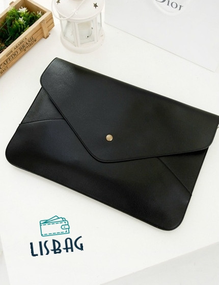Жіноча сумка-папка чорного кольору,формату А4