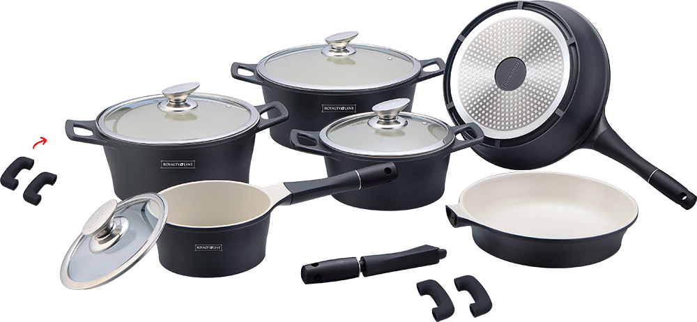 Набір каструль Royalty Line RL-ES1014C 16pcs