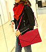 Жіноча офіційна сумка-папка світло-рожевого кольору, формату А4, фото 10