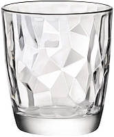 Стакан для напитков 390мл. низкий, стеклянный прозрачный Diamond, Bormioli Rocco
