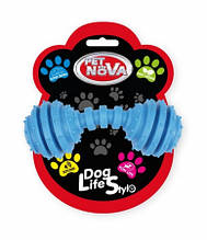 Іграшка для собак Гантель SuperDent Pet Nova 12 см синій