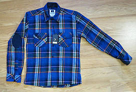 Фланелева сорочка в клітку на хлопчика (на 11 років)
