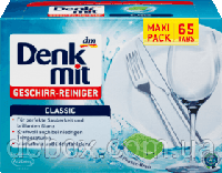 Таблетки для посудомийки 2 в 1 DenkMit Geschirr-Reiniger-Tabs für Spülmaschinen 65 tabs