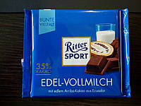 Шоколад Ritter sport молочный (Ритер спорт) 100г. Германия