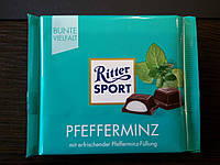 Шоколад Ritter sport мятный ликер (Ритер спорт) 100г. Германия