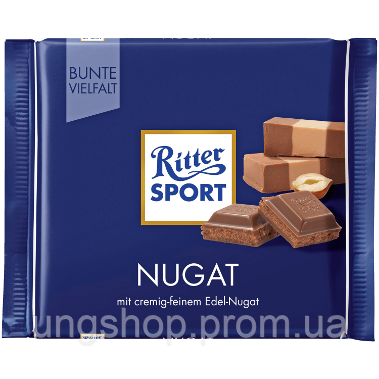 Шоколад Ritter Sport Nugat молочный с нугой из фундука 100 г - фото 1 - id-p619397136