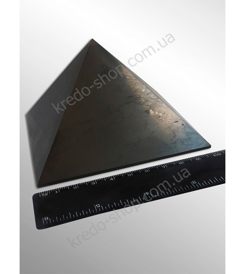 Піраміда з шунгіту полірована 100x100 мм, фото 1