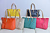 Жіноча сумка оранжевого кольору, місткий для міста або господарства, фото 9