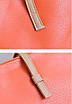 Жіноча сумка оранжевого кольору, місткий для міста або господарства, фото 4