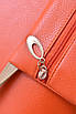 Жіноча сумка оранжевого кольору, місткий для міста або господарства, фото 3