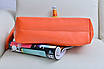 Жіноча сумка оранжевого кольору, місткий для міста або господарства, фото 2