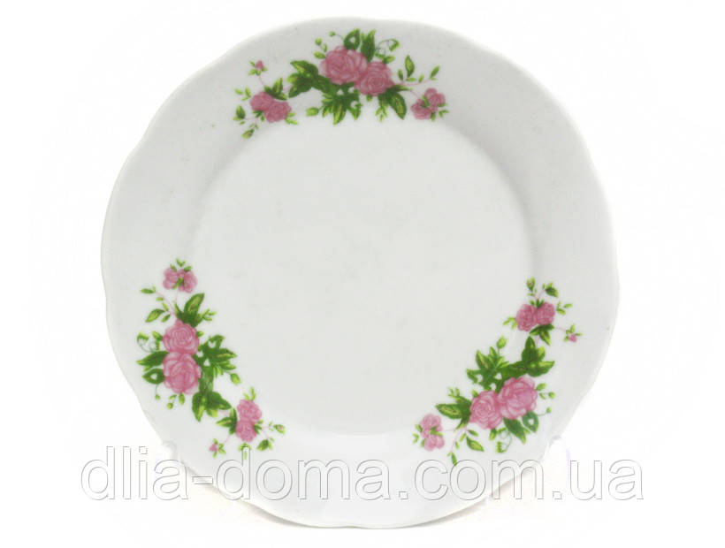 Тарілка "Рожева троянда", фото 1