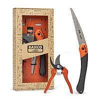 Набір Bahco GIFTPACK396-HP: секатор Bahco PG-12-F+садкова пила Bahco 396HP