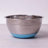 Миска Kamille Ø20*10 см із неіржавкої сталі із силіконовим дном, фото 2