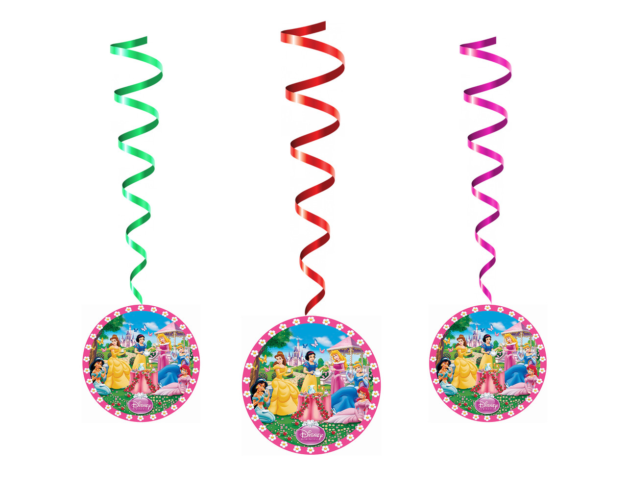 Підвіски карнавальні паперові " Принцеси", 5 шт./набір