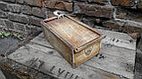 Дерев'яна коробка для зберігання спецій вінтаж, фото 2