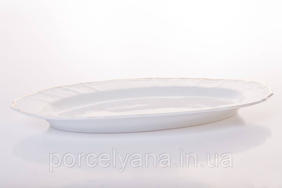 Блюдо овальне 36 см Thun Bernadotte обведення золото 311011, фото 1