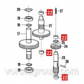 Втулка бронзовая 12x16x12 WIL (33) SUMO, HY, PL (PMCBR1.4630) - фото 2 - id-p619795825